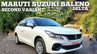 MARUTI SUZUKI BALENO DELTA SECOND VARIANT DETAILED MALAYALAM REVIEW  ONROAD PRICE  EMI [upl. by Errehs]