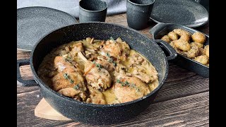 Poulet à la sauce forestière aux champignons 🍄 un pur délice [upl. by Sigismundo]