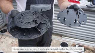 ECOFIX Aluminium Unterkonstruktion für Terrassen Platten oder Dielen Balkonsanierung [upl. by Aynotan146]