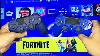 COMO CONECTAR DOS MANDOS EN PS4 ✅ [upl. by Enetsirk]