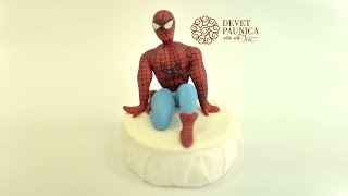 Spajdermen figurica od fondana  1 deo  How To Make Spiderman fondant figure  Part 1 [upl. by Inafit671]