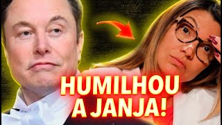 ELON MUSK HUMILHOU A JANJA EM RESPOSTA AO XINGAMENTO DA PRIMEIRADAMA BAIXO NÍVEL DO BRASIL [upl. by Wolsniw]