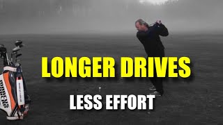 How to hit longer drives with less effort  Find the upswing… [upl. by Macrae]