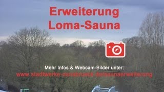 3 Zeitraffer zur Erweiterung der LomaSauna im Nettebad Osnabrück [upl. by Kenison]