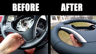 BMW Steering Wheel RESTORATION BMW E90 E91 E92 E93 E82 E87 E81 [upl. by Venetis341]