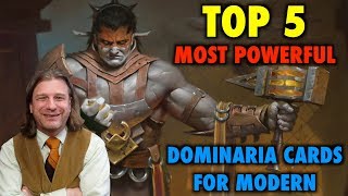 MTG  Top 5 Most Powerful Dominaria Cards for Modern  Magic The Gathering [upl. by Shaff574]