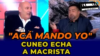 Santiago Cuneo ECHA EN VIVO a macrista del programa  quotACÁ MANDO YOquot santiagocuneo [upl. by Lorene]