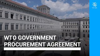 WTO Government Procurement Agreement [upl. by Yadnus]