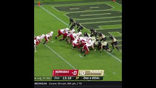 Nebraska RB Jaquez Yant TD at Purdue  Big Ten Football [upl. by Felipa]