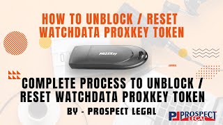 How to Unblock  Reset Watchdata ProxKey Token if Watchdata ProxKey Token got locked  Live Demo [upl. by Kirst]