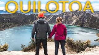 Hiking the QUILOTOA LOOP  Volcano lagoon  Ecuador Travel [upl. by Waylan84]