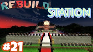 REBUILD OUR RAILWAY STATION MINECRAFT GAMEPLAY [upl. by Aser]