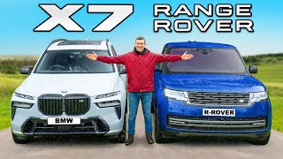 BMW X7 v Range Rover ULTIMATE luxury test [upl. by Lanod]