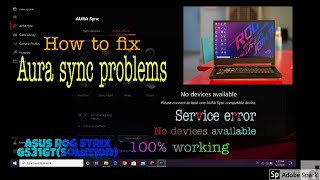 Is Asus Aura sync not working How to fix RGB Lightening problems latest2020FIX100 working [upl. by Eenahc]