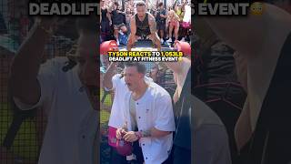 Tyson Reacts To 1053lb Deadlift At Fitness Event Crazy Reactions reaction gymshark [upl. by Nyltac290]