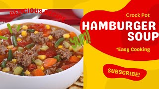 Hamburger Soup in the Crock Pot  Small Batch amp Budget Friendly Friday Jeni Gough [upl. by Arlan235]