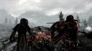 Skyrim Battles  The Greybeards vs The Ebony Warrior Master Settings [upl. by Jeavons]