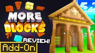 The MORE BLOCKS ADDON Brings 200 New Building Blocks to Minecraft Bedrock Edition [upl. by Ahkos]