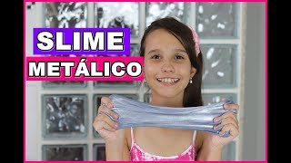 COMO FAZER SLIME METÁLICO  LIVIA STURNIK [upl. by Nnalorac357]