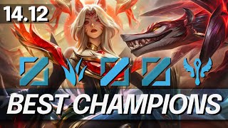 BEST Champions In 1412 for FREE LP  CHAMPS to MAIN for Every Role  LoL Meta Guide [upl. by Ojadnama]