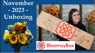 BloomsyBox  November 2023 Unboxing Discount Code [upl. by Llerraf]