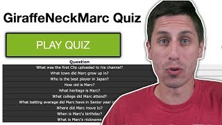 THE ULTIMATE GIRAFFENECKMARC QUIZ [upl. by Brigit]