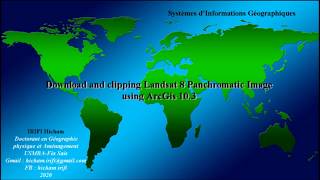 Download And clipping of Landsat 8 Panchromatic Imagery using ArcGIS 103 [upl. by Yehsa995]