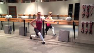 Barre Basics with Briana Curtsy Lunge [upl. by Haberman640]