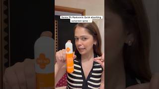 🧡Derma co sunscreen spray☀️quick absorbing spf50pa  skincareroutine suncreen easytoapply [upl. by Nale]