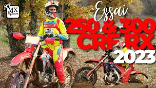 Une moto de cross version enduro  Essai Honda 250 et 300 CRF RX 2023 Red Moto  MX Reflexion [upl. by Ainaled703]