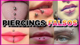 DIY  Como Hacer Piercings Falsos en Casa y que Parezcan REALES  NatyGloss [upl. by Nivanod628]