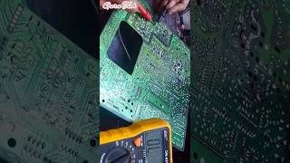 CRT tv power supply problem solution gurutech crttvrepair shortsfeed [upl. by Attennaej]