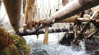 Water Powered Up and Down Sawmill Video 3 [upl. by Buonomo]