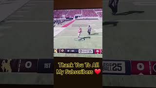 Dusted Everyone subscribe youtubeshorts ncaa25 gaming cfb25 gameplay [upl. by Farrish]