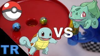 Pokemon Battle Squirtle vs Bulbasaur Toy Racing [upl. by Ahsinroc201]