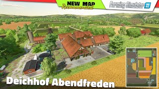 FS22  NEW MAP quotDeichhof Abendfredenquot  Farming Simulator 22 New Map Review 2K60 [upl. by Columbus]