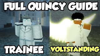 Type Soul The FULL Quincy Progression Guide Schrift To Voltstanding [upl. by Arahd137]