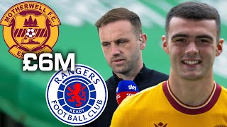 JAMES MCFADDEN CLAIMS MOTHERWELL WILL DEMAND £6M FOR LENNON MILLER DESPITE RANGERS LINKS [upl. by Artema218]