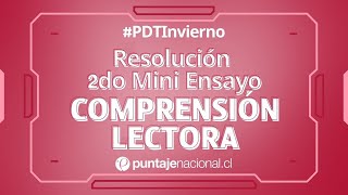 PruebadeInvierno Comprensión Lectora  Resolución 2° Miniensayo Parte 2 [upl. by Lind478]