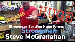 STRONGMAN BENDS HUGE WRENCH [upl. by Magner]