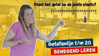 Getallenlijn tm 20  Staat het getal op de juiste plek I Groep 23  Bewegend Leren [upl. by Mehalick]