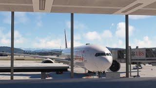 MSFS2020 SWISS 14  B77W  🇨🇭 Zürich Departure on VATSIM [upl. by Masson43]