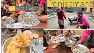 30 eggs challenge khada khadai vomet aayo 😭officialchannel subscribe streetfood viral [upl. by Aicele]