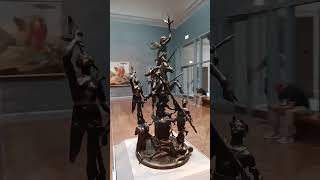 Francesco Bertos Allegorical Group of Victory Supported by Valor 1700 sculpture art chicago [upl. by Miyasawa]