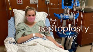 SEPTOPLASTY amp TURBINATE REDUCTION VLOG  my experience going to the ER amp getting a sinus infection [upl. by Analli]