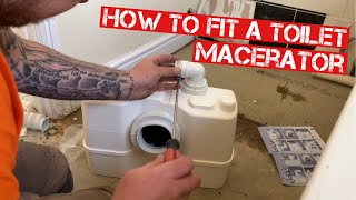 FITTING A TOILET MACERATOR 1ST FIXING KITCHEN PIPEWORK amp MORE FROM THE PLUMBASE LADS [upl. by Thurmann]