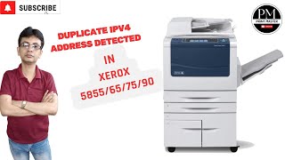 Duplicate IPv4 address detected issue in Xerox 5855🖨️xerox 5855 ip address issues [upl. by Bartel200]