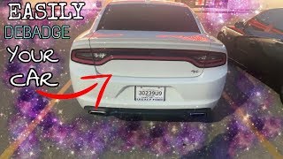 HOW TO DEBADGE YOUR CAR WITHOUT HEAT [upl. by Ahsenwahs387]