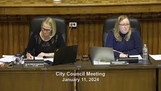 Peabody City Council Regular Meeting  January 11 2024 [upl. by Akilegna]