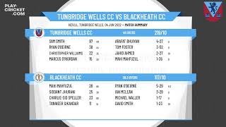 Kent Cricket League  Premier 1st XI  Tunbridge Wells CC v Blackheath CC [upl. by Anivad135]